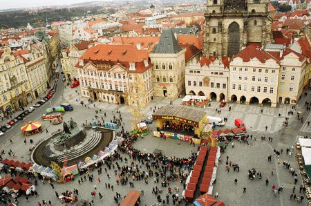 Old Town Square Bird View
