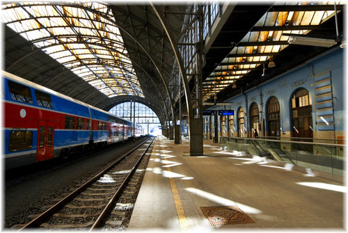 Main Train Station in Prague