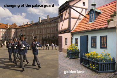 Golden Lane and changing of Guards