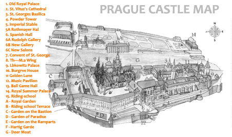 Prague Castle Map
