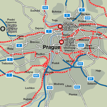 Prague Trains - Map