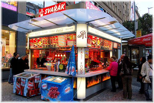 Street, Fast Food in Prague