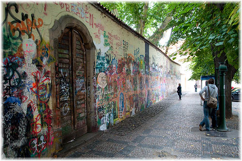 Lennon Wall in Prague