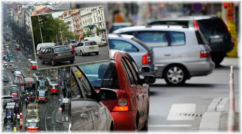 Driving in Prague Centre