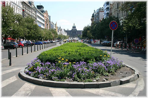 Wenceslas Square - bottom view